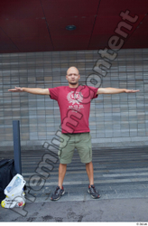 Whole Body Man T poses White Casual Average Standing Street photo references